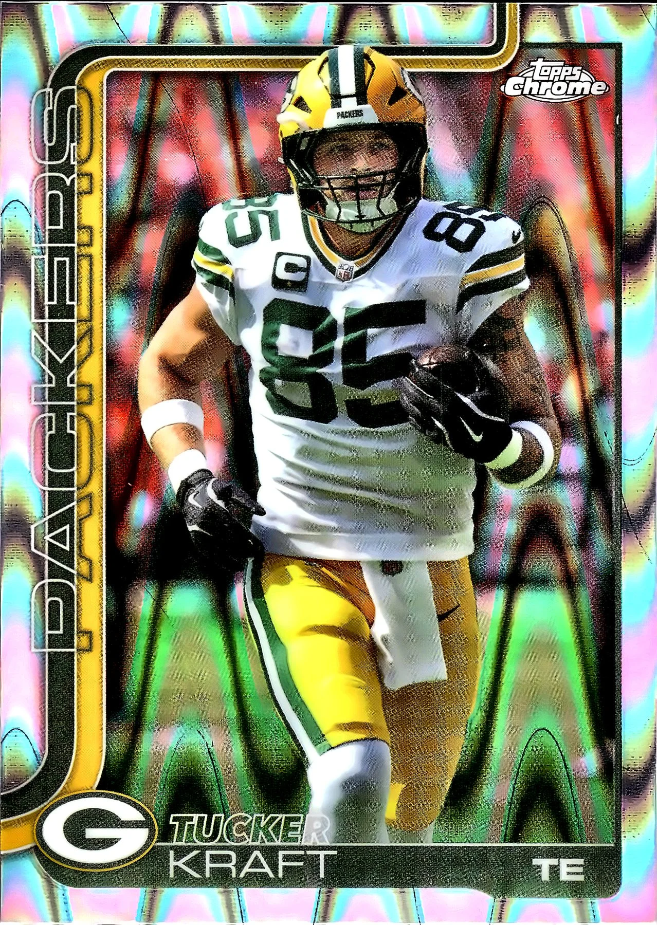 Tucker Kraft RayWave Refractor 2025 Topps Chrome #108 football card - Front