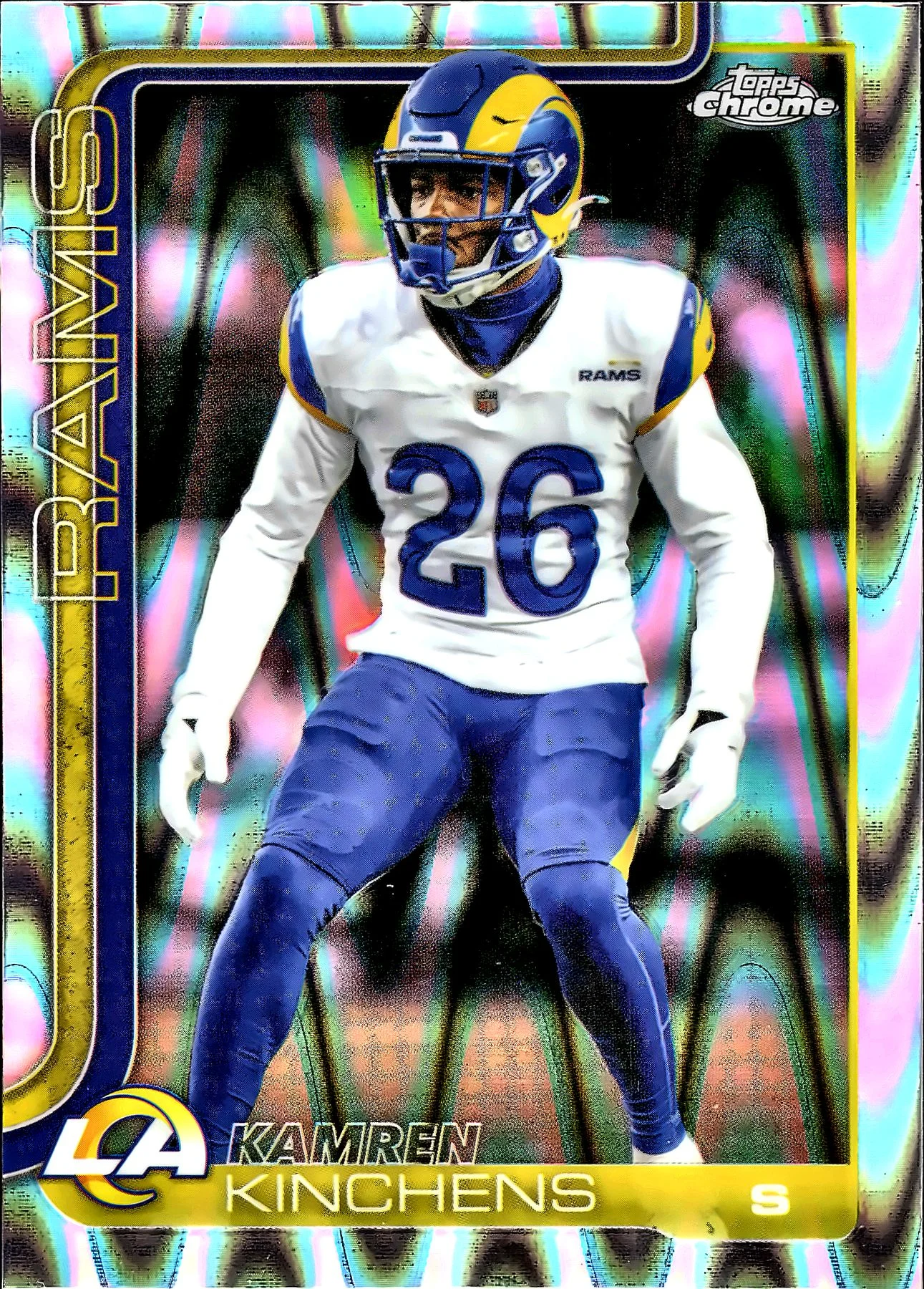 Kamren Kinchens RayWave Refractor Rookie Card 2025 Topps Chrome #174 football rookie card - Front