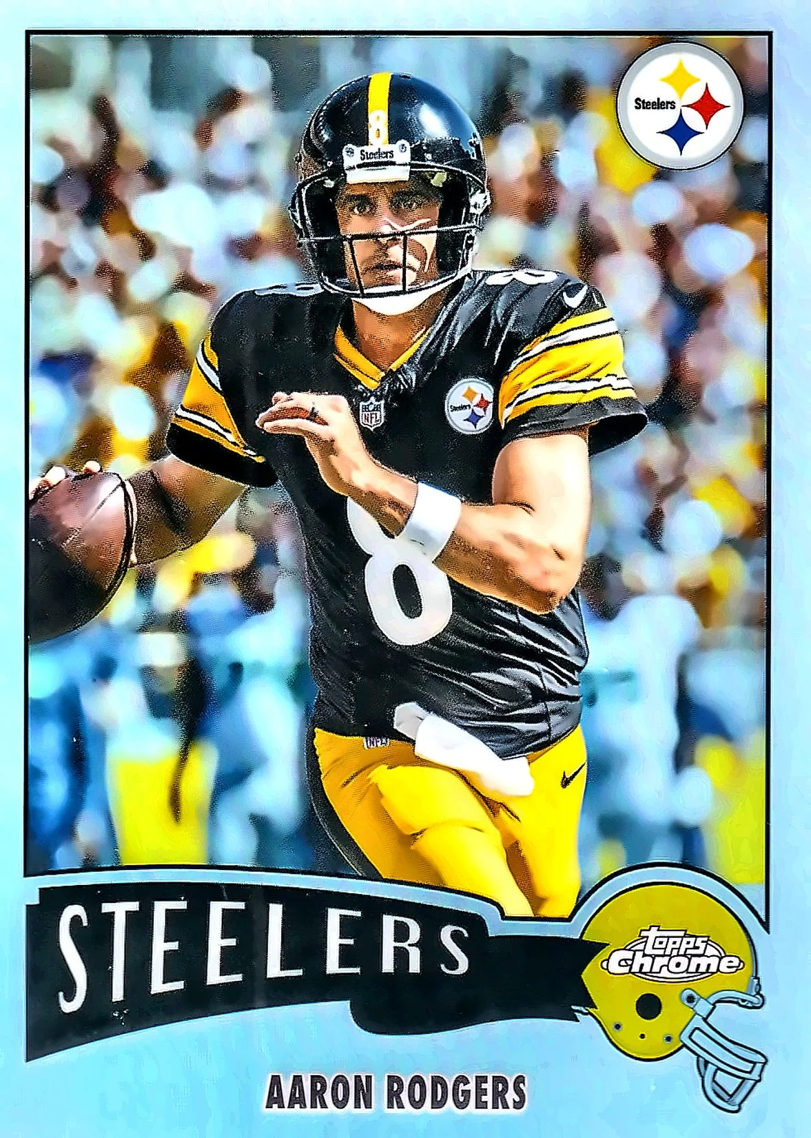 Aaron Rodgers 1975 Insert 2025 Topps Chrome #1975-28 football card - Front