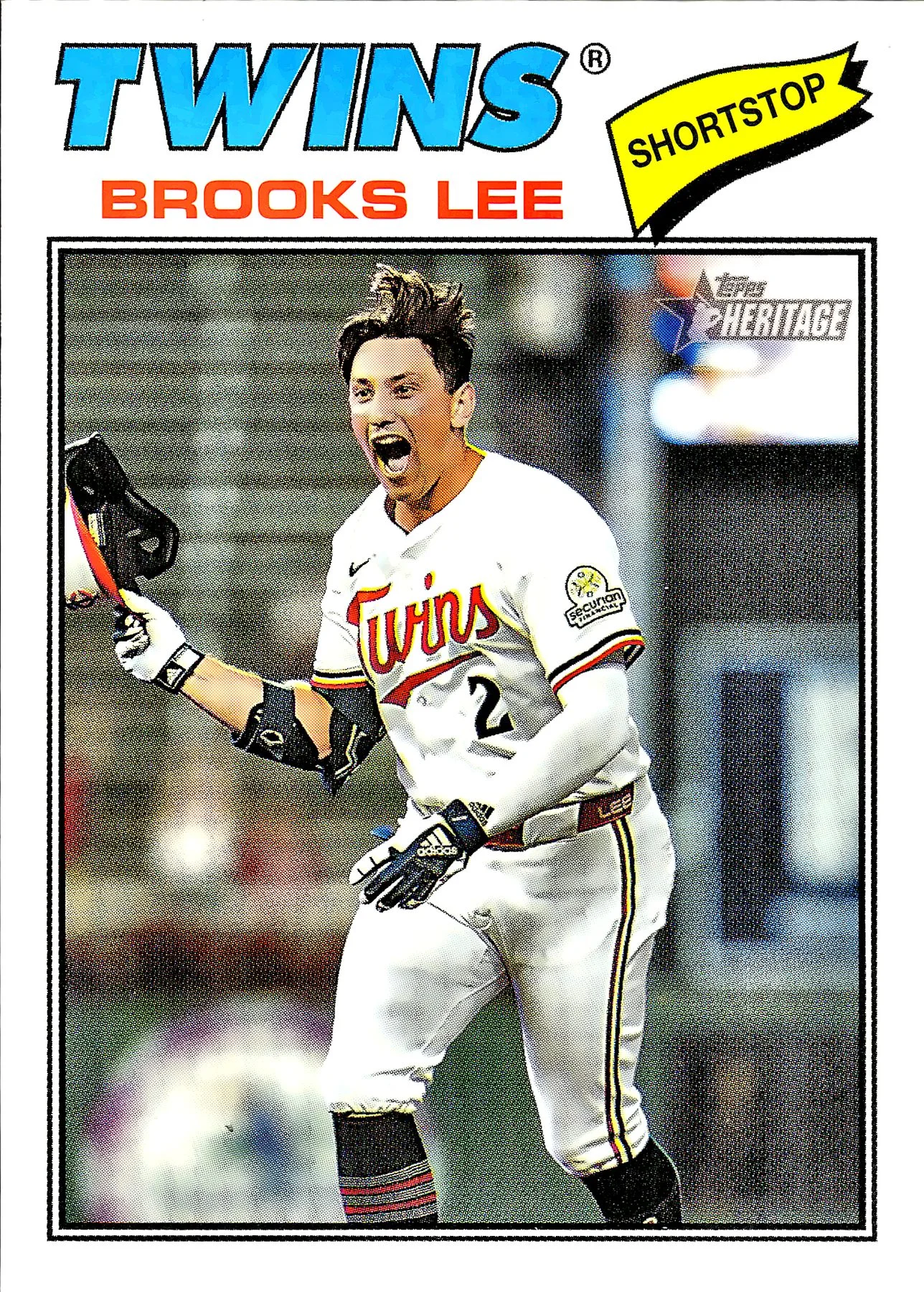 Brooks Lee #60 2025 Heritage baseball card - Front