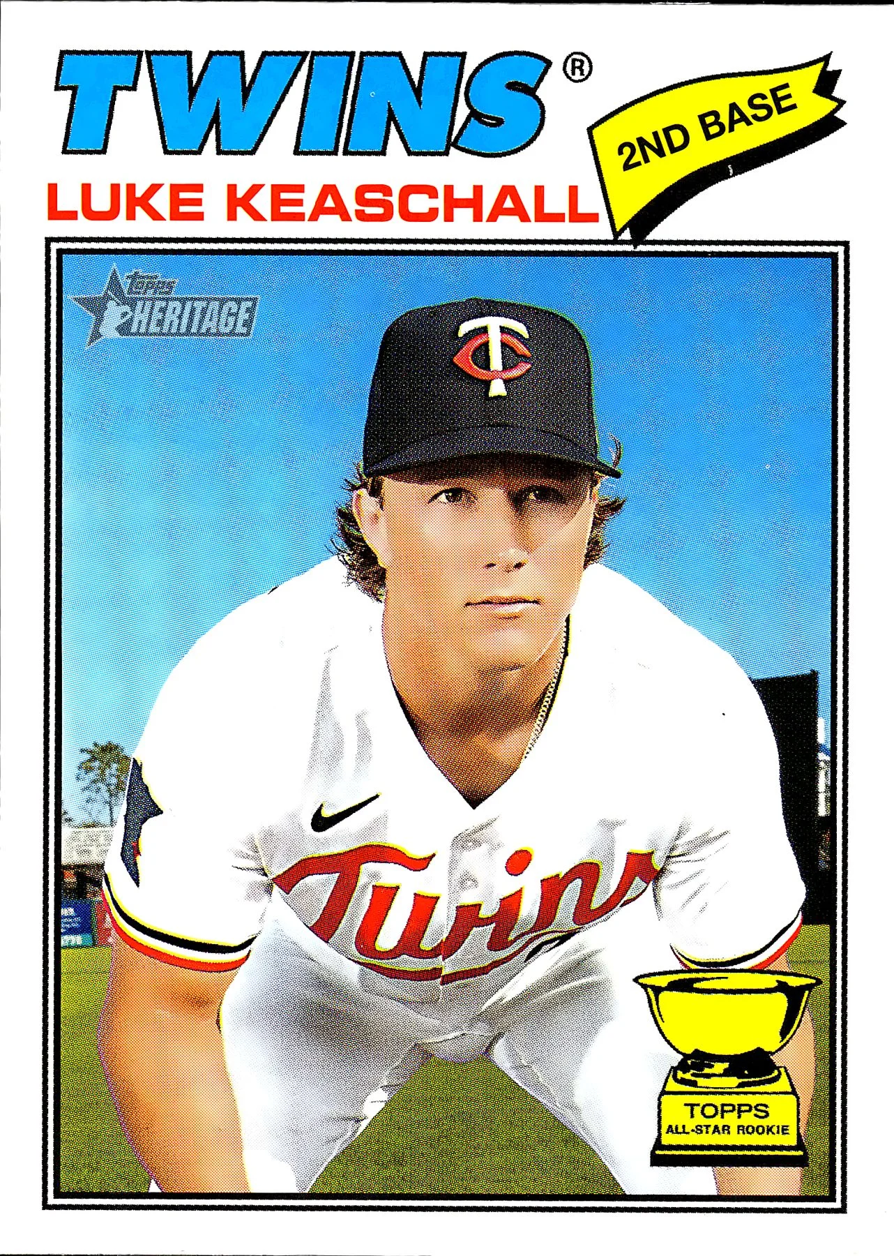 Luke Keaschall #116 Rookie Card 2025 Heritage baseball rookie card - Front