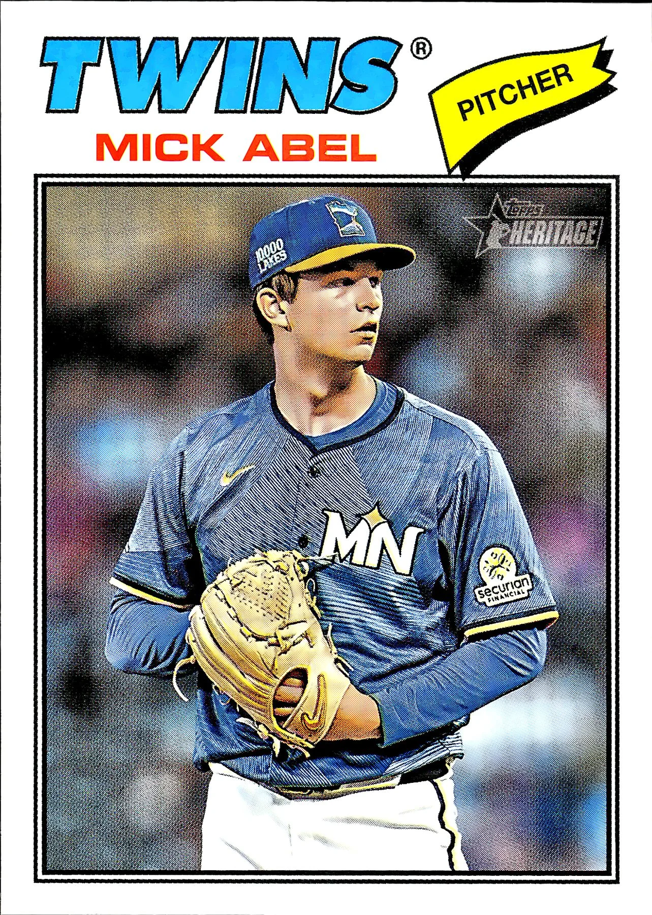Mick Abel #292 2025 Heritage baseball card - Front