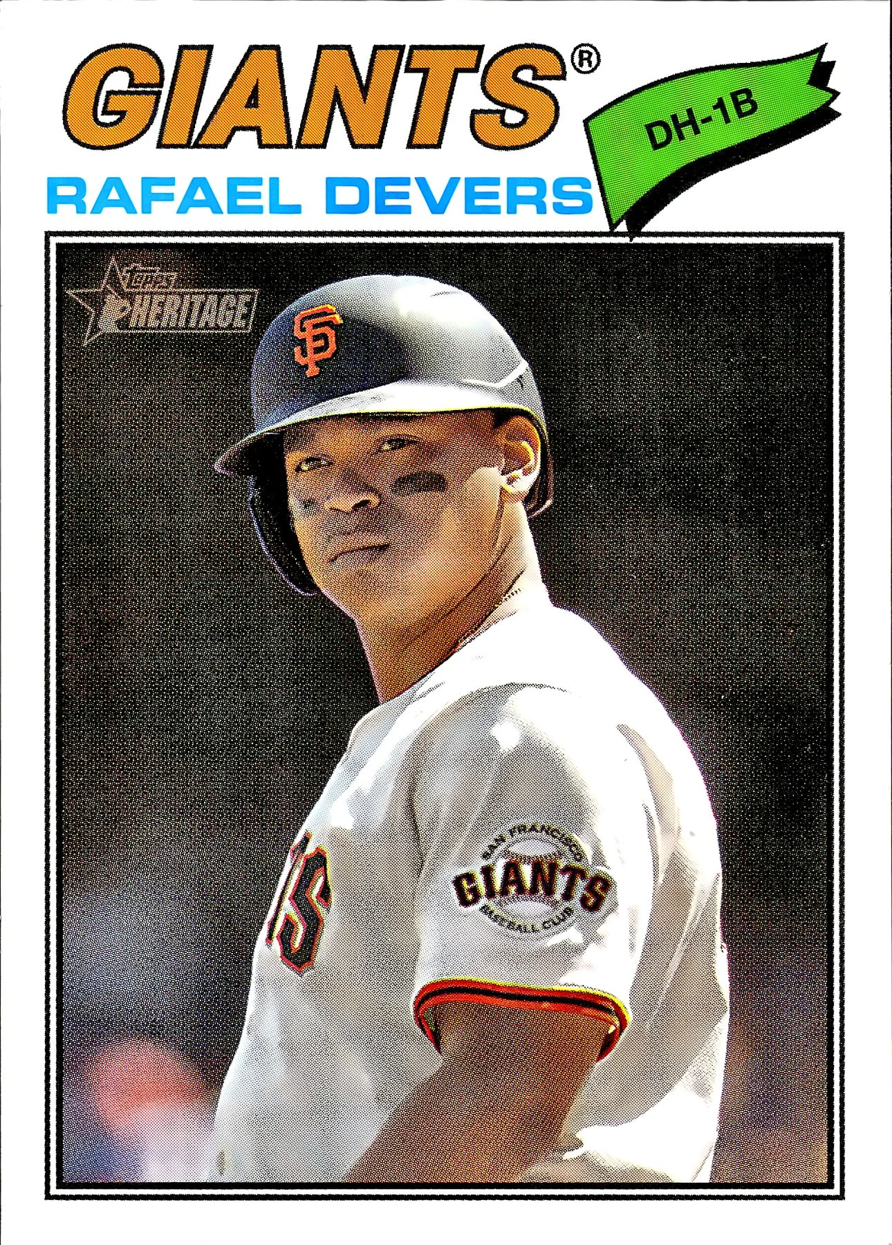 Rafael Devers #62 2025 Heritage baseball card - Front