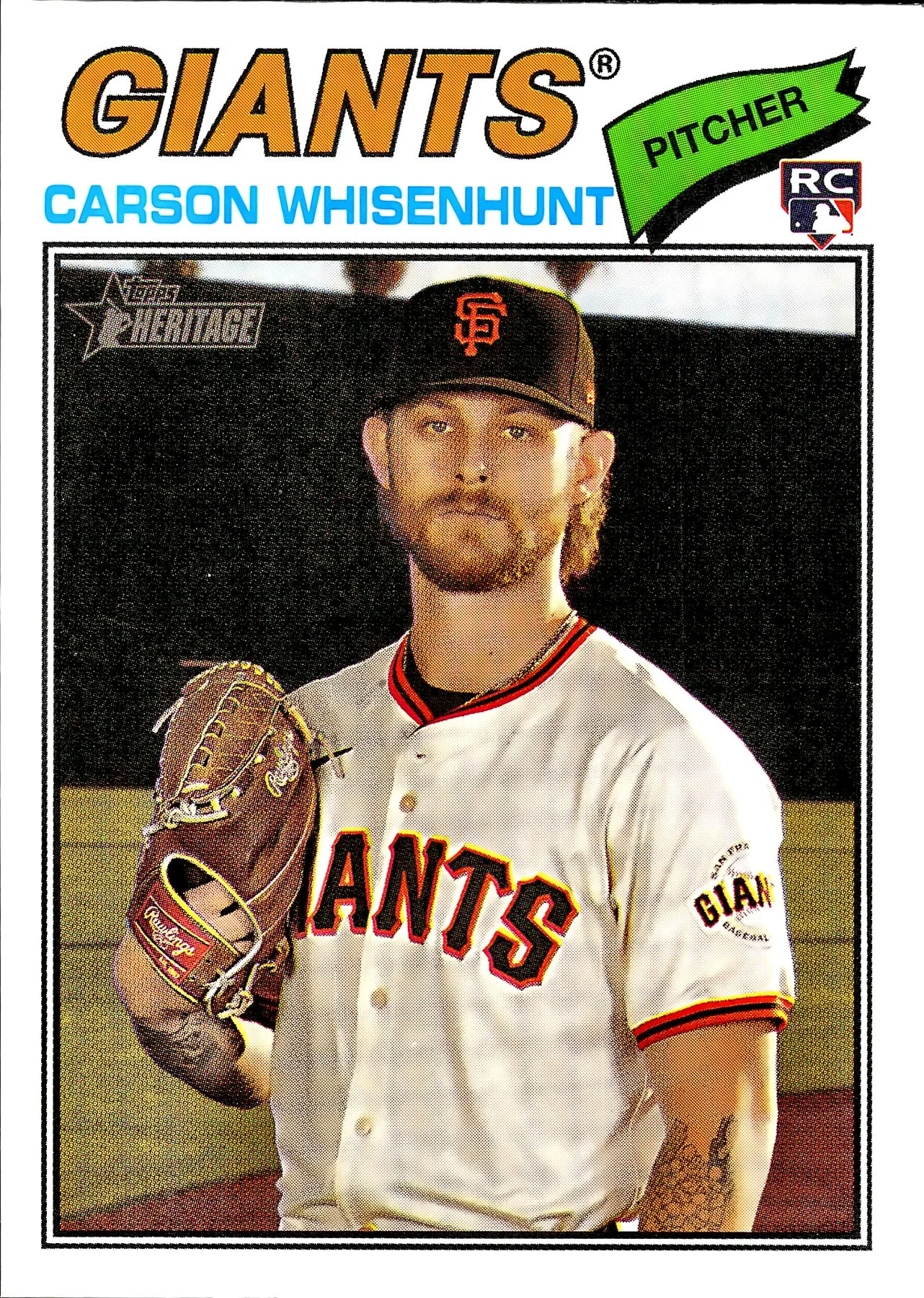 Carson Whisenhunt #79 Rookie Card 2025 Heritage baseball rookie card - Front