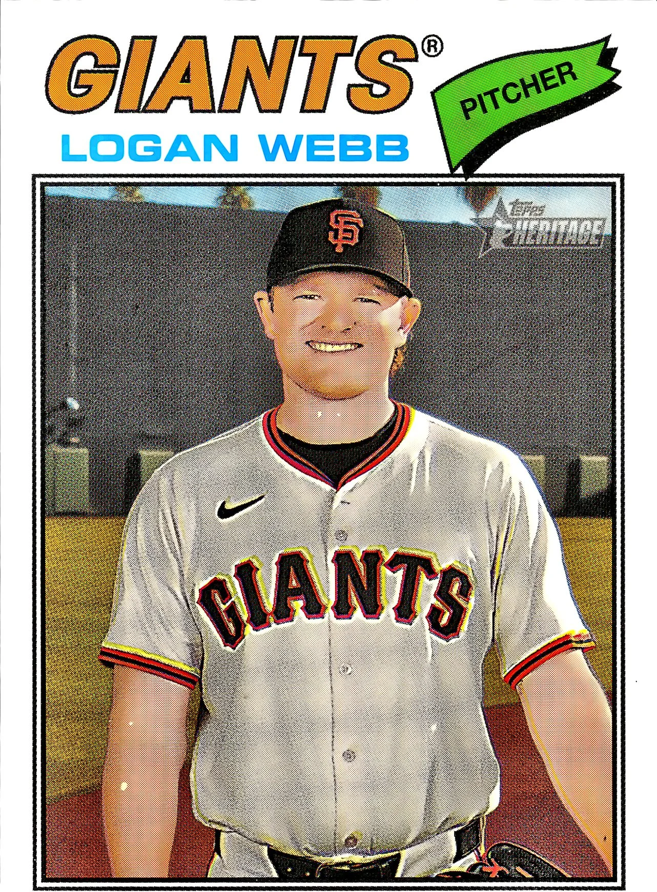 Logan Webb #82 2025 Heritage baseball card - Front