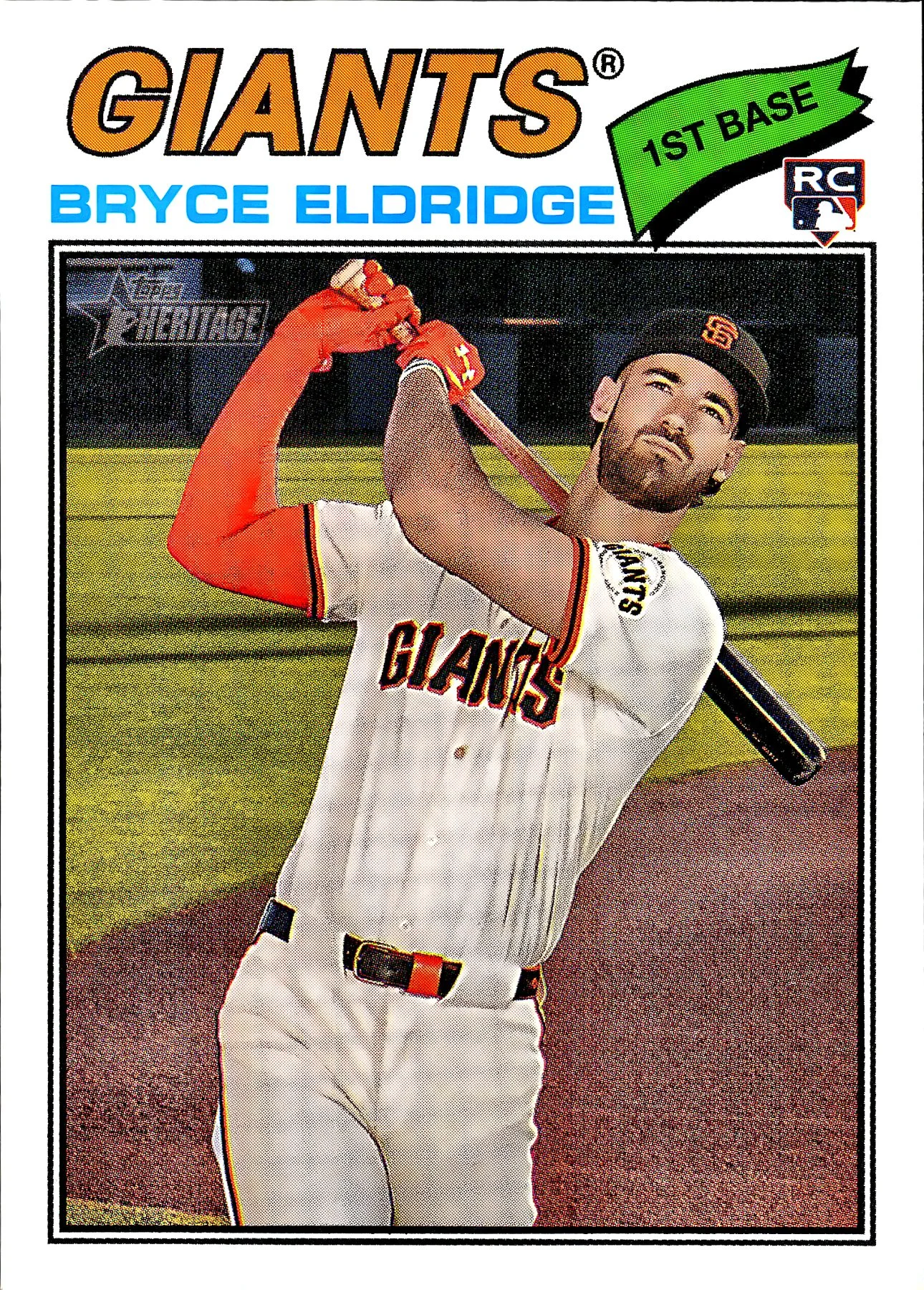 Bryce Eldridge #310 Rookie Card 2025 Heritage baseball rookie card - Front