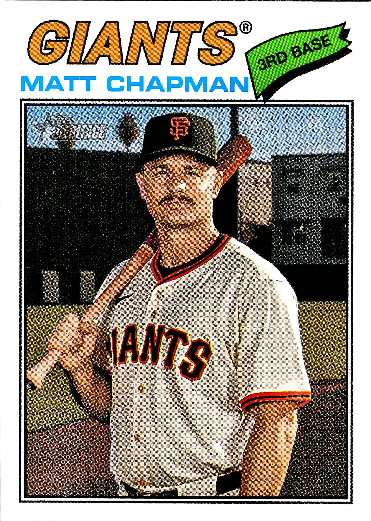 Matt Chapman #114 2025 Heritage baseball card - Front