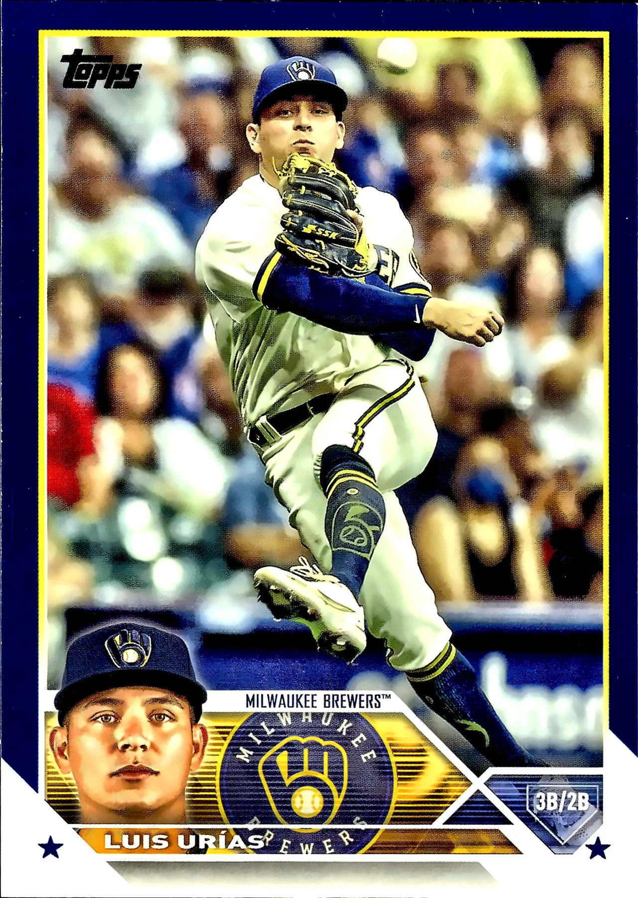 Luis Urías #322 2023 Series 1 baseball card - Front