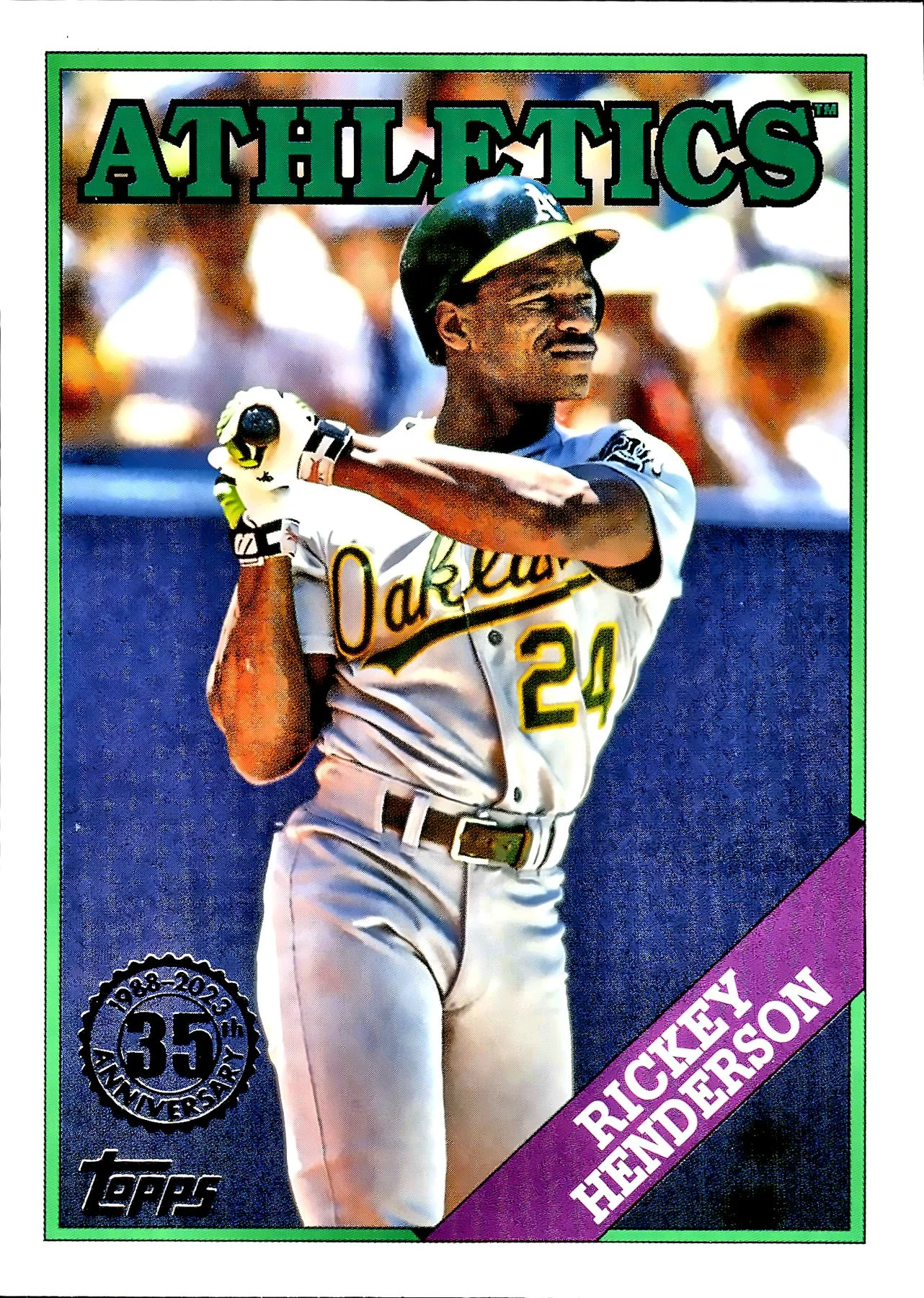 Rickey Henderson #T88-60 2023 Series 1 baseball card - Front