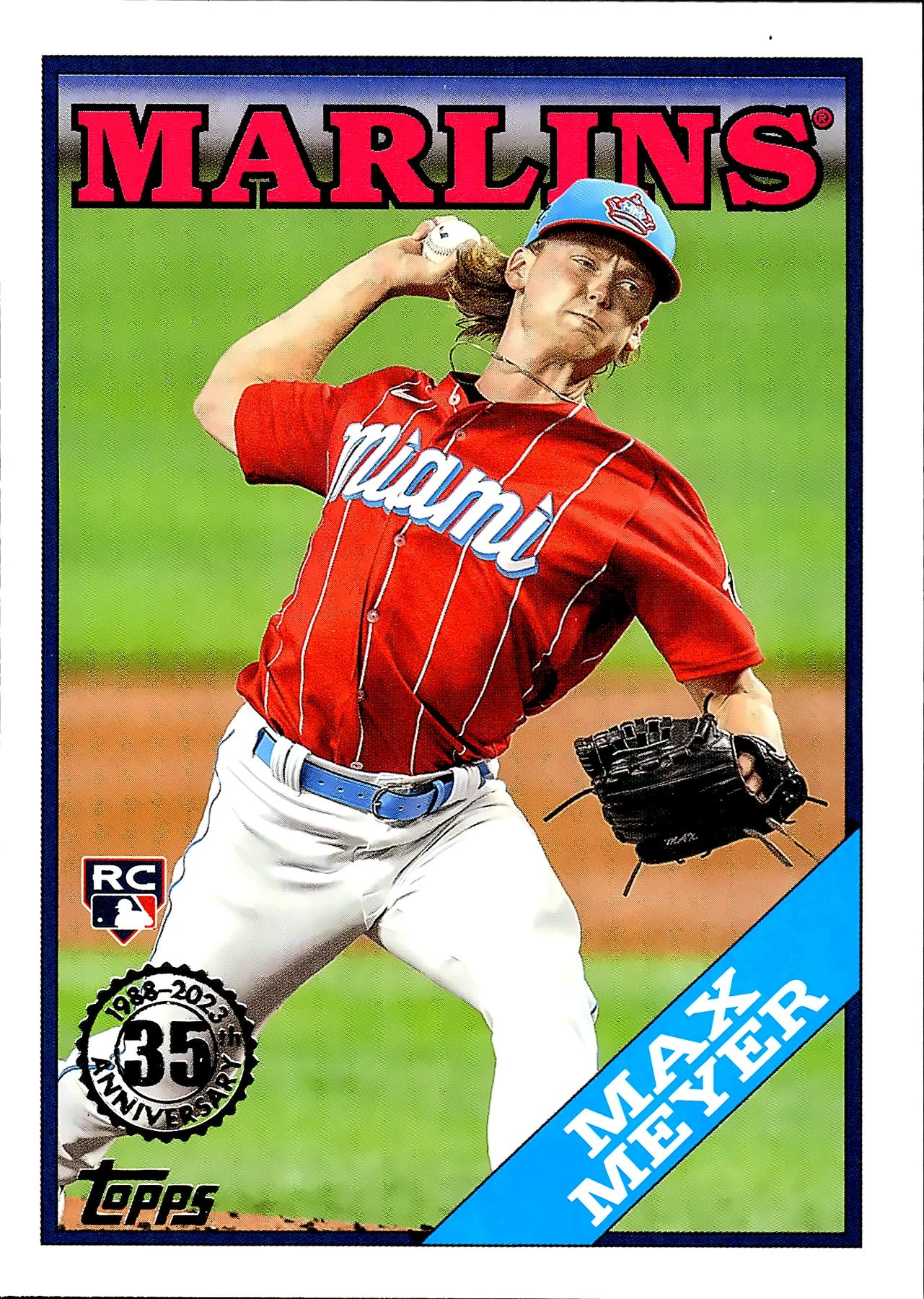 Max Meyer #T88-50 Rookie Card 2023 Series 1 baseball rookie card - Front