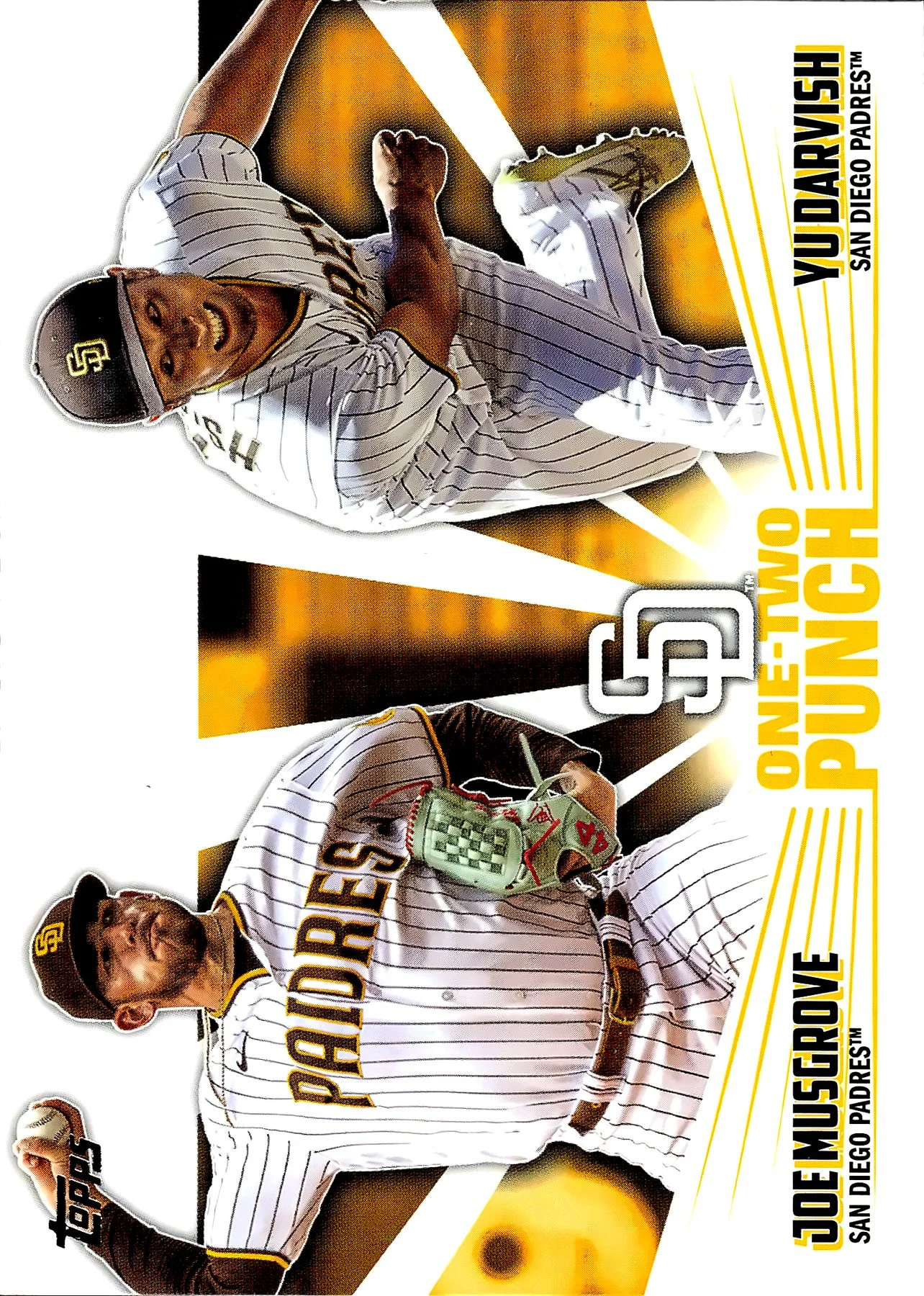 Joe Musgrove / Yu Darvish #12P-14 2023 Series 1 baseball card - Front