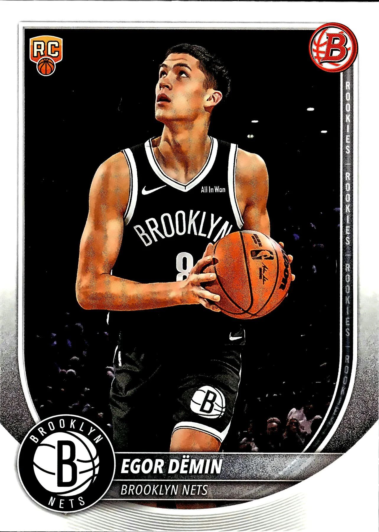 Egor Demin #8 Rookie Card 2025 Basketball basketball rookie card - Front