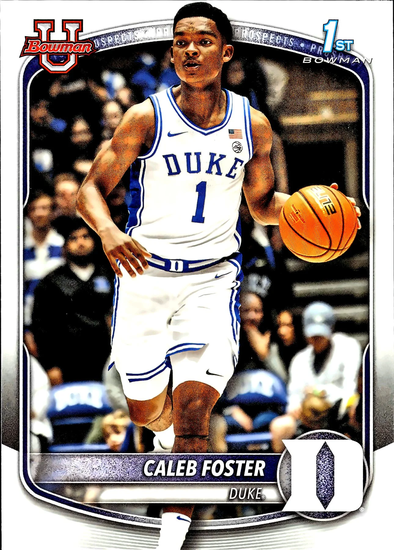 Caleb Foster #BPP-101 2025 Basketball basketball card - Front