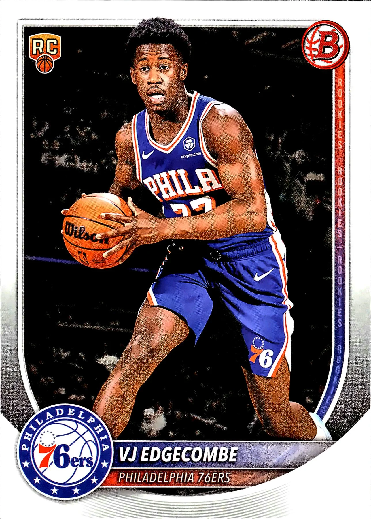 VJ Edgecombe #3 Rookie Card 2025 Basketball basketball rookie card - Front