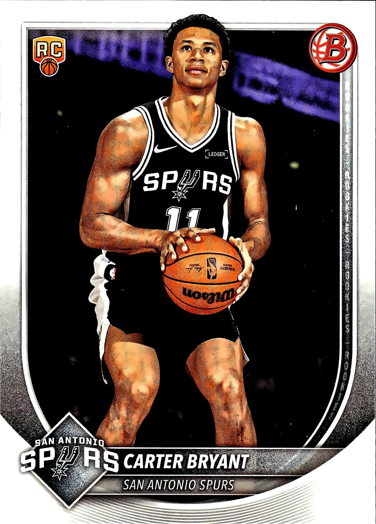 Carter Bryant #14 Rookie Card 2025 Basketball basketball rookie card - Front