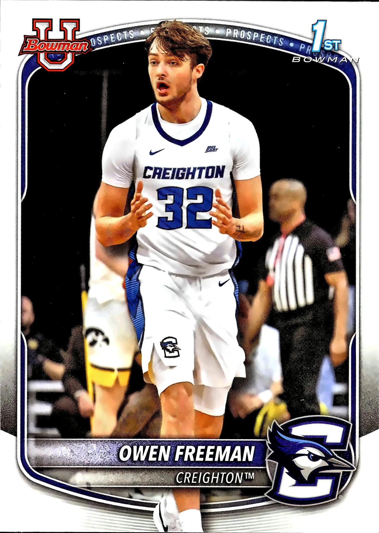Owen Freeman #BPP-32 2025 Basketball basketball card - Front