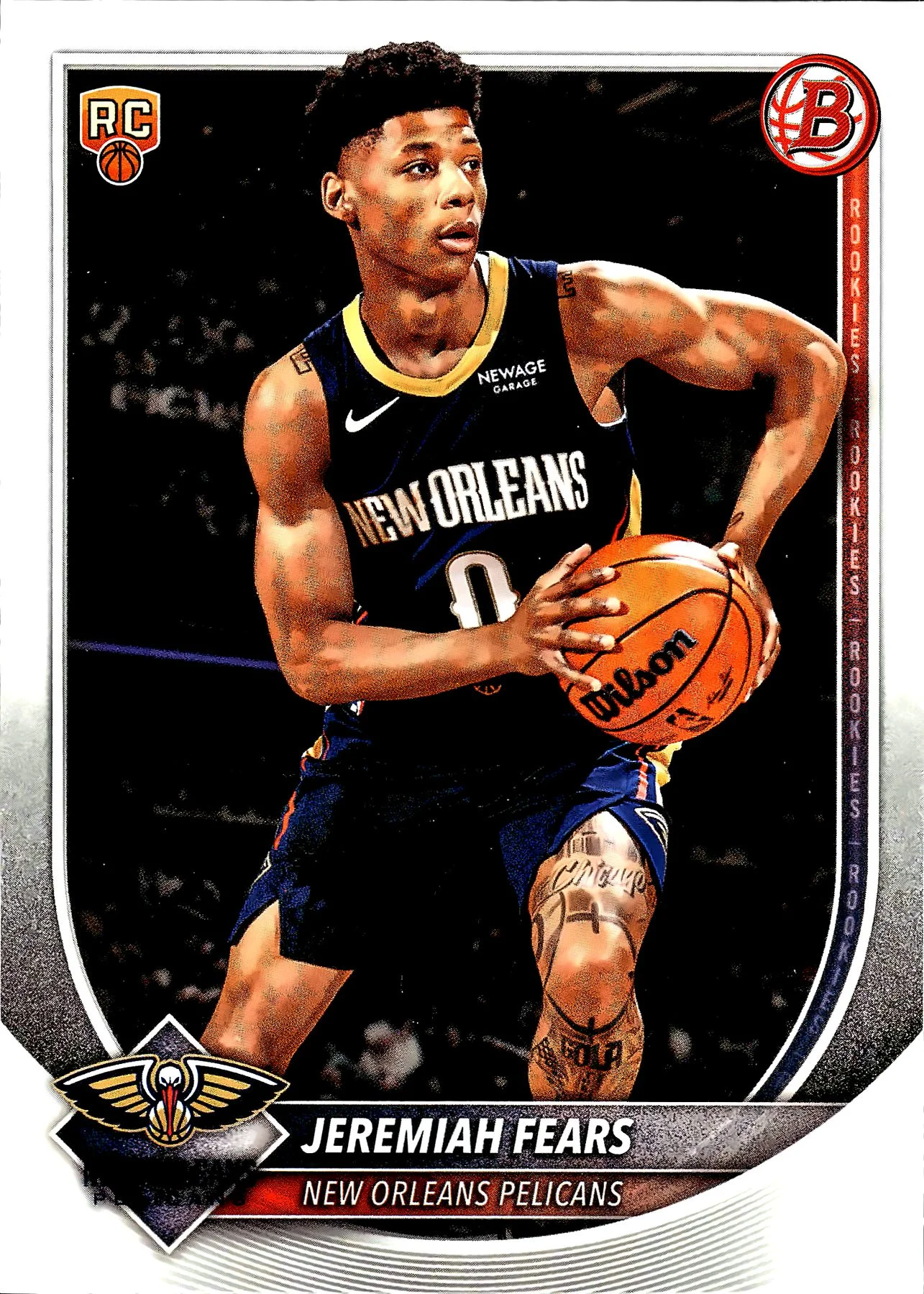 Jeremiah Fears #7 Rookie Card 2025 Basketball basketball rookie card - Front