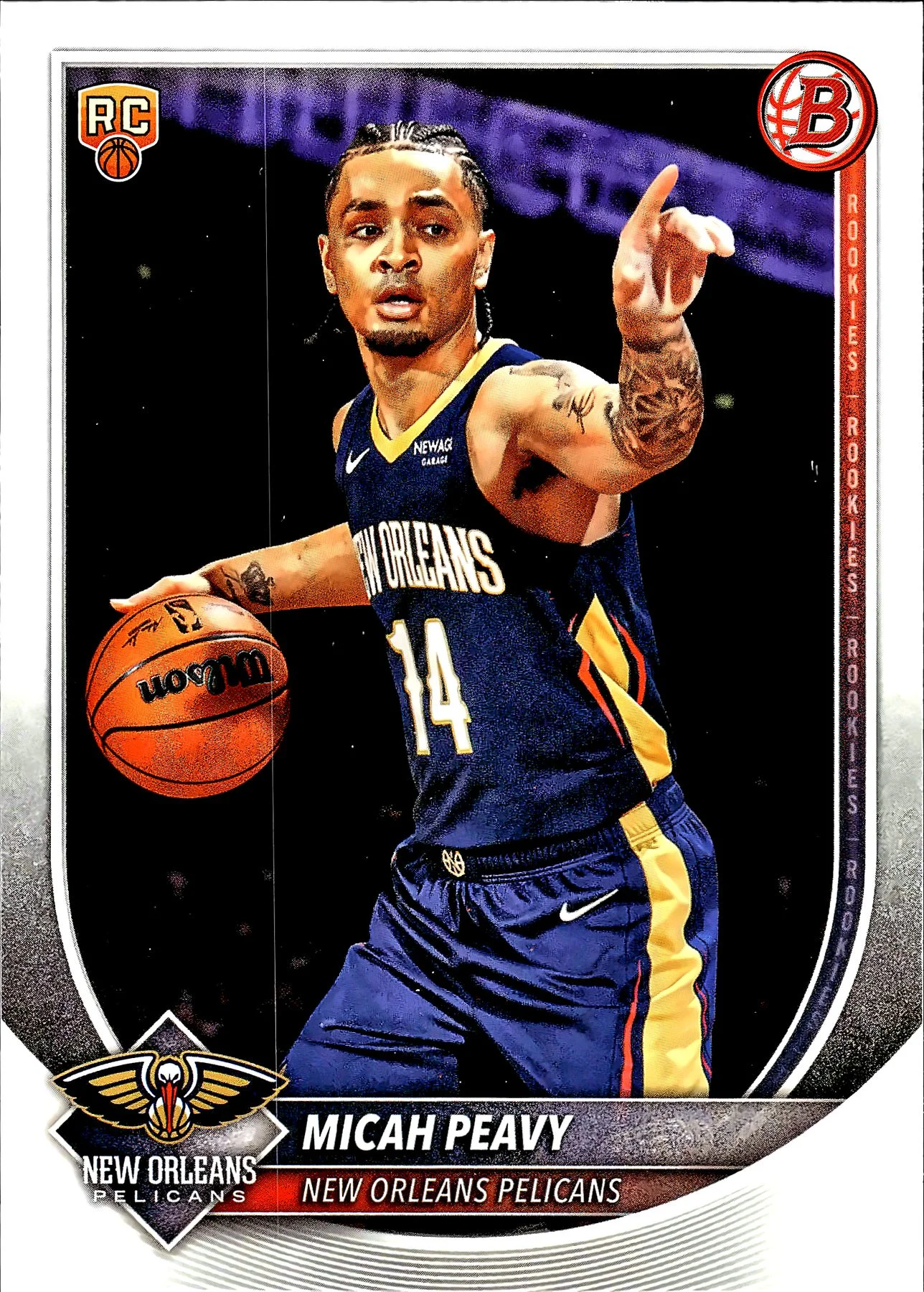 Micah Peavy #41 Rookie Card 2025 Basketball basketball rookie card - Front