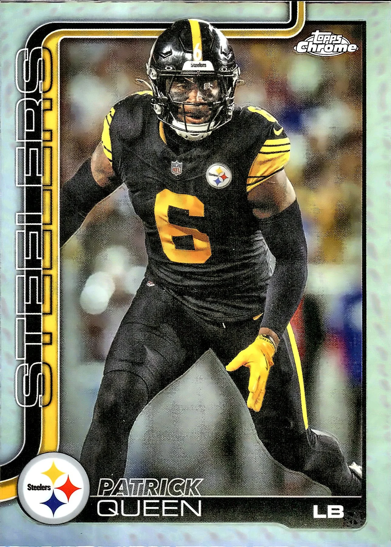 Patrick Queen #260 Refractor 2025 Football football card - Front