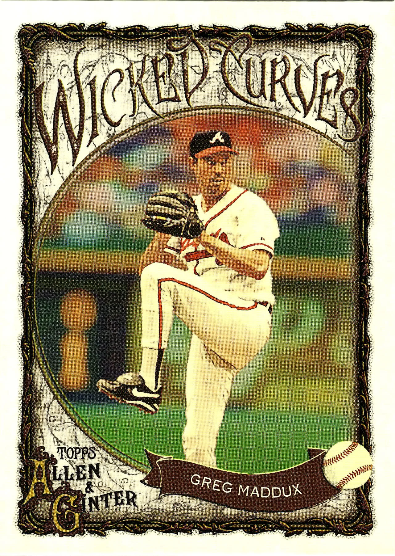 Greg Maddux #WC-17 Wicked Curves 2025 Allen & Ginter baseball card - Front