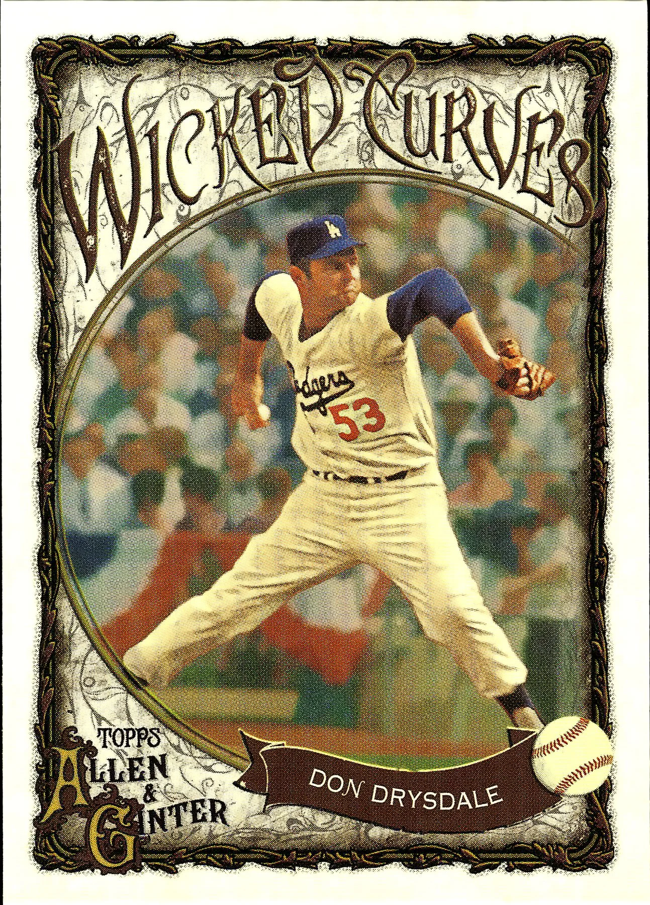 Don Drysdale #WC-35 Wicked Curves 2025 Allen & Ginter baseball card - Front