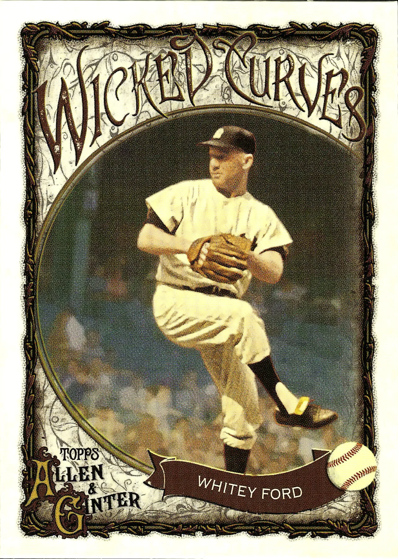 Whitey Ford #WC-33 Wicked Curves 2025 Allen & Ginter baseball card - Front