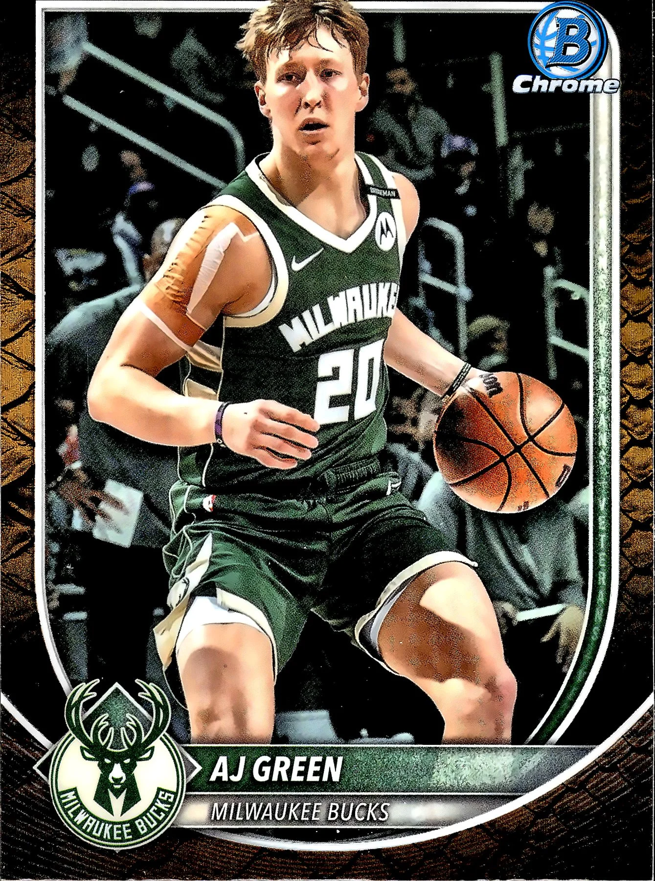 AJ Green #BCV-164 Snakeskin 2025 Bowman Basketball basketball card - Front