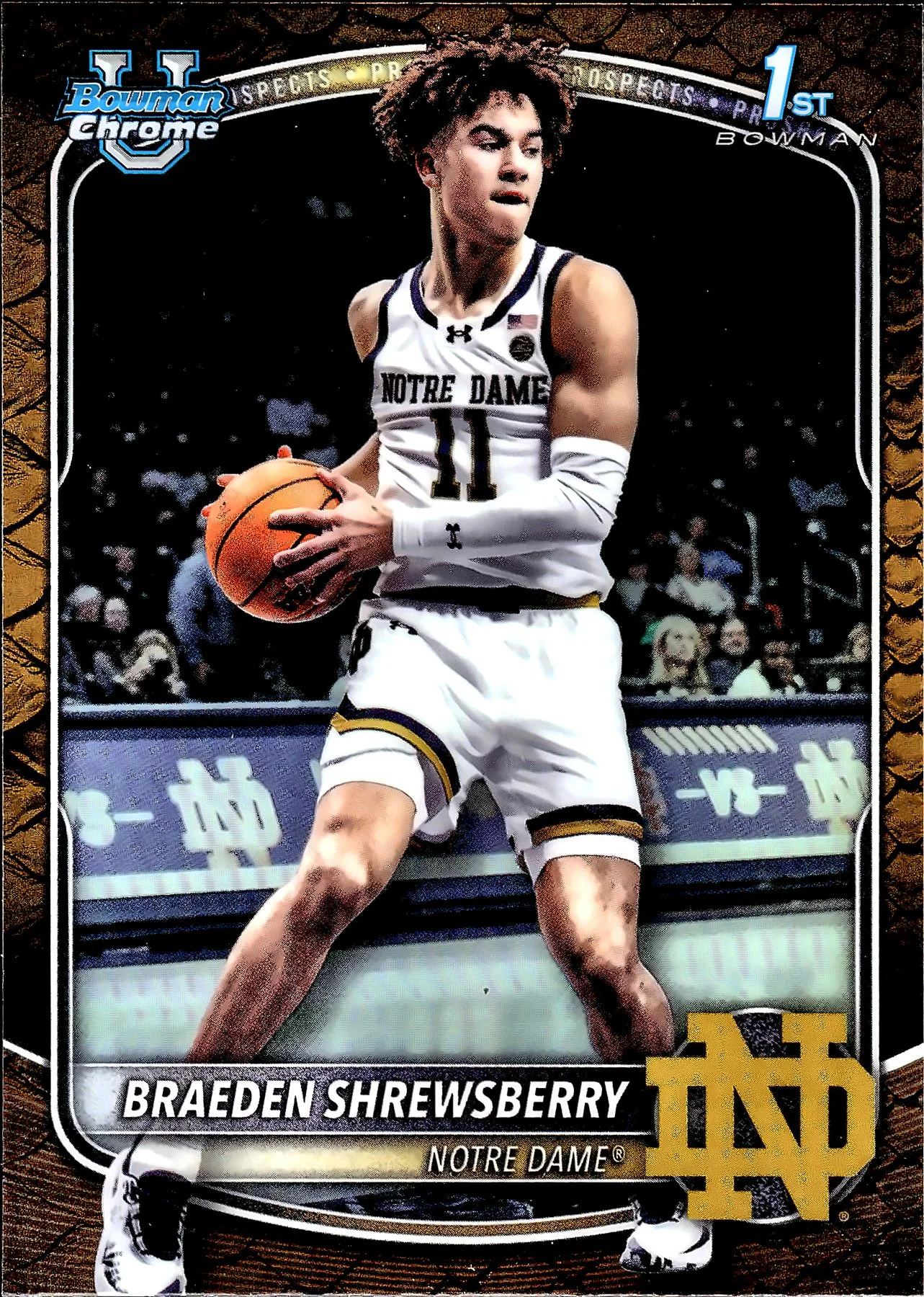 Braeden Shrewsberry #BCP-29 Snakeskin 2025 Bowman Basketball basketball card - Front