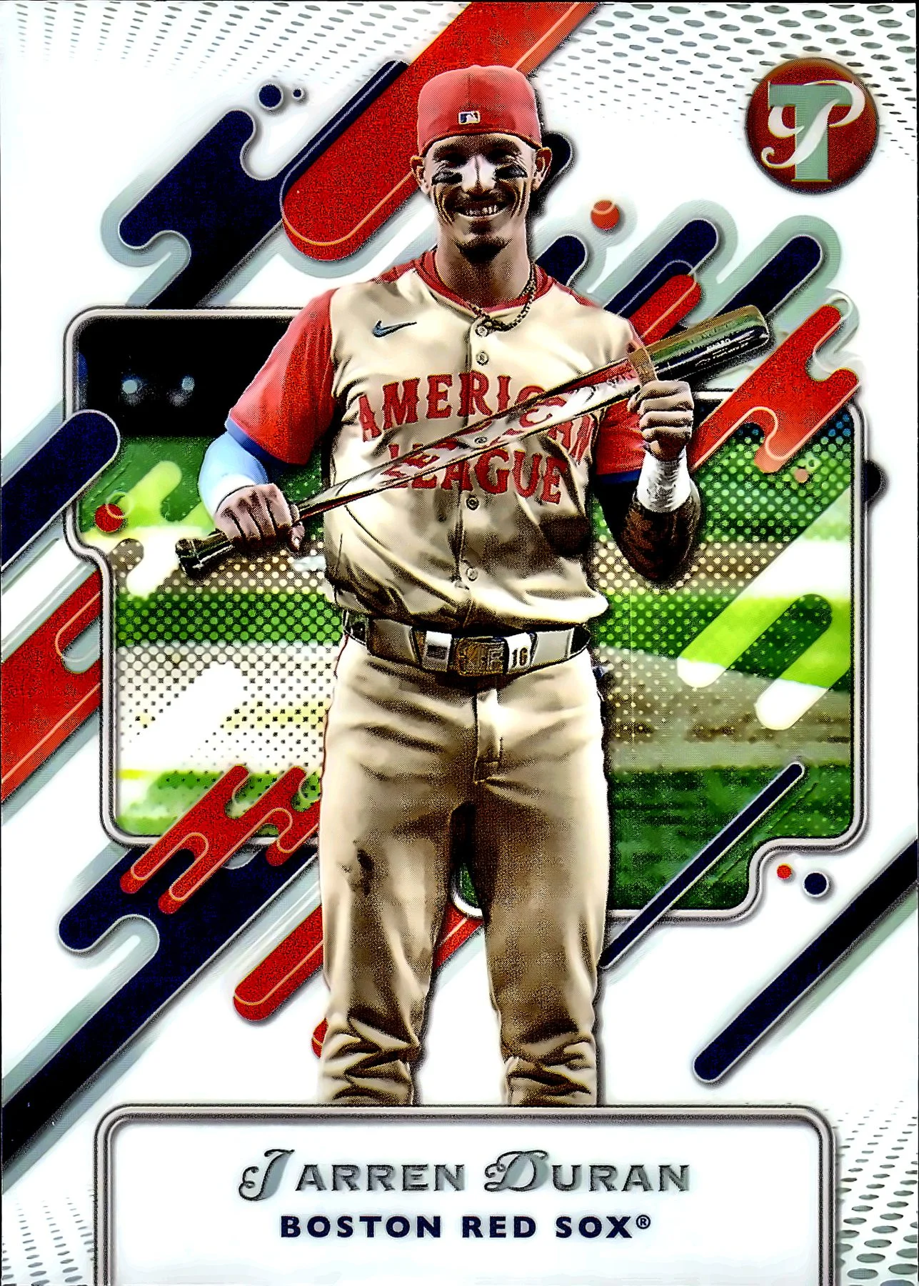 Jarren Duran #261 Refractor 2025 Pristine baseball card - Front