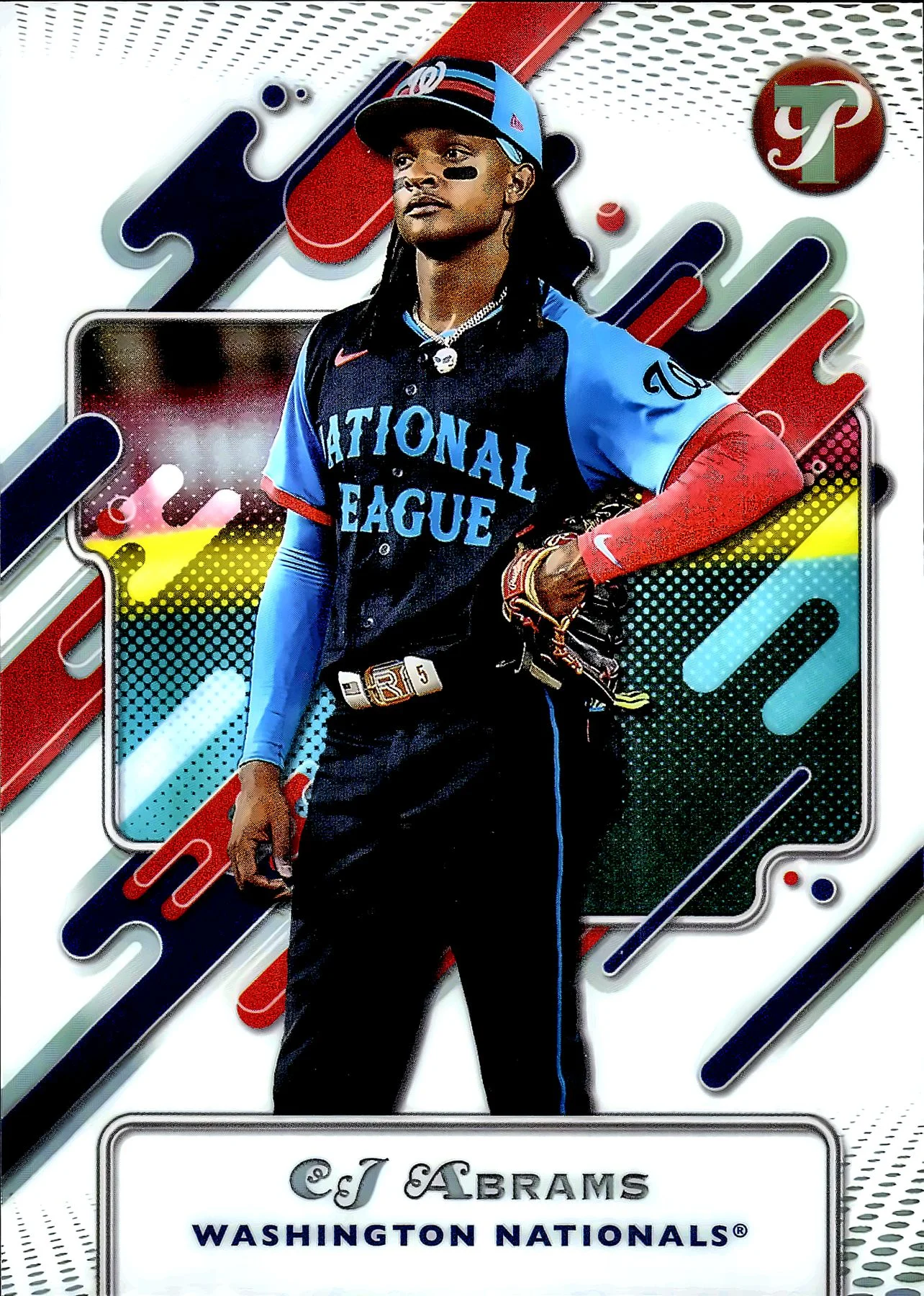 CJ Abrams #259 Refractor 2025 Pristine baseball card - Front