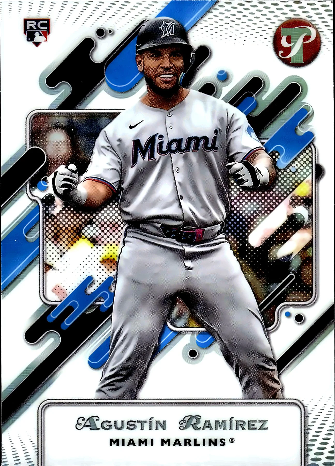 Agustín Ramírez #122 Refractor Rookie Card 2025 Pristine baseball rookie card - Front