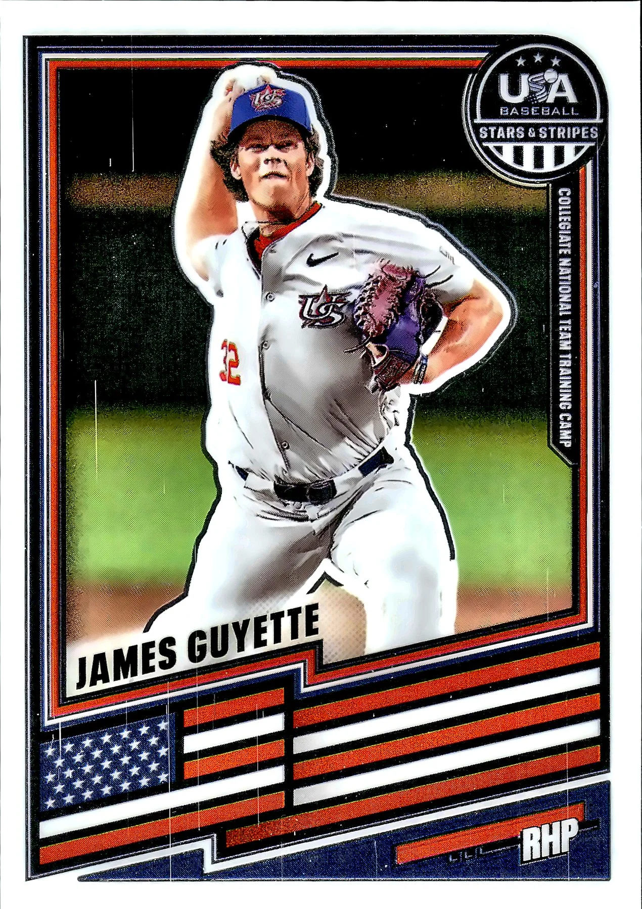 James Guyette #58 2026 USA Baseball Stars & Stripes baseball card - Front