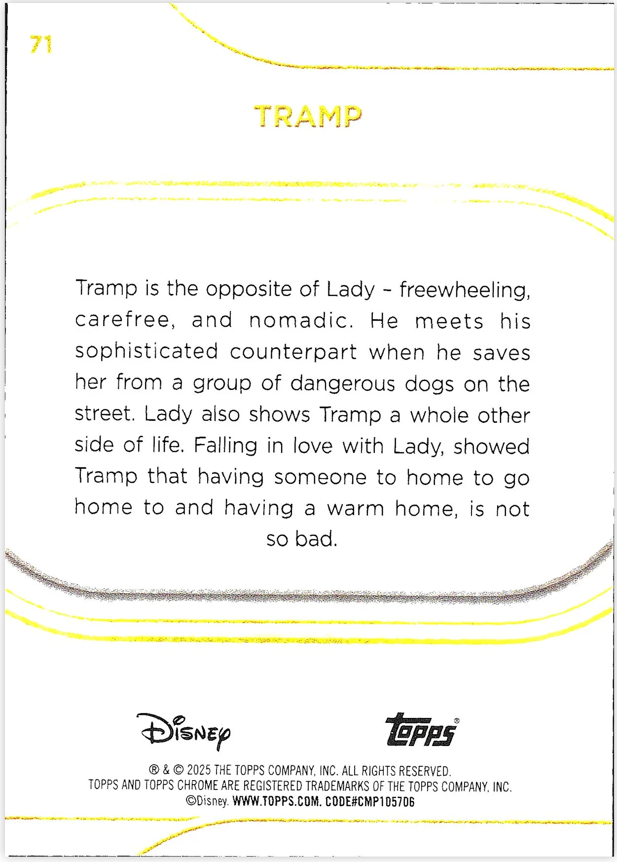 Timon #98 2025 Disney trading card - Front