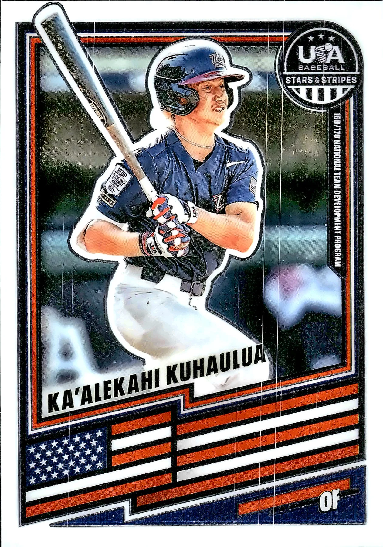 Ka'Alekahi Kuhaulua #177 2026 USA Baseball Stars & Stripes baseball card - Front