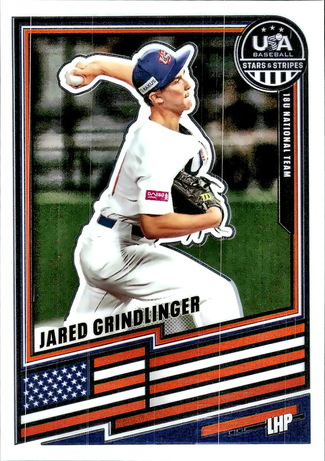 Jared Grindlinger #91 2026 USA Baseball Stars & Stripes baseball card - Front