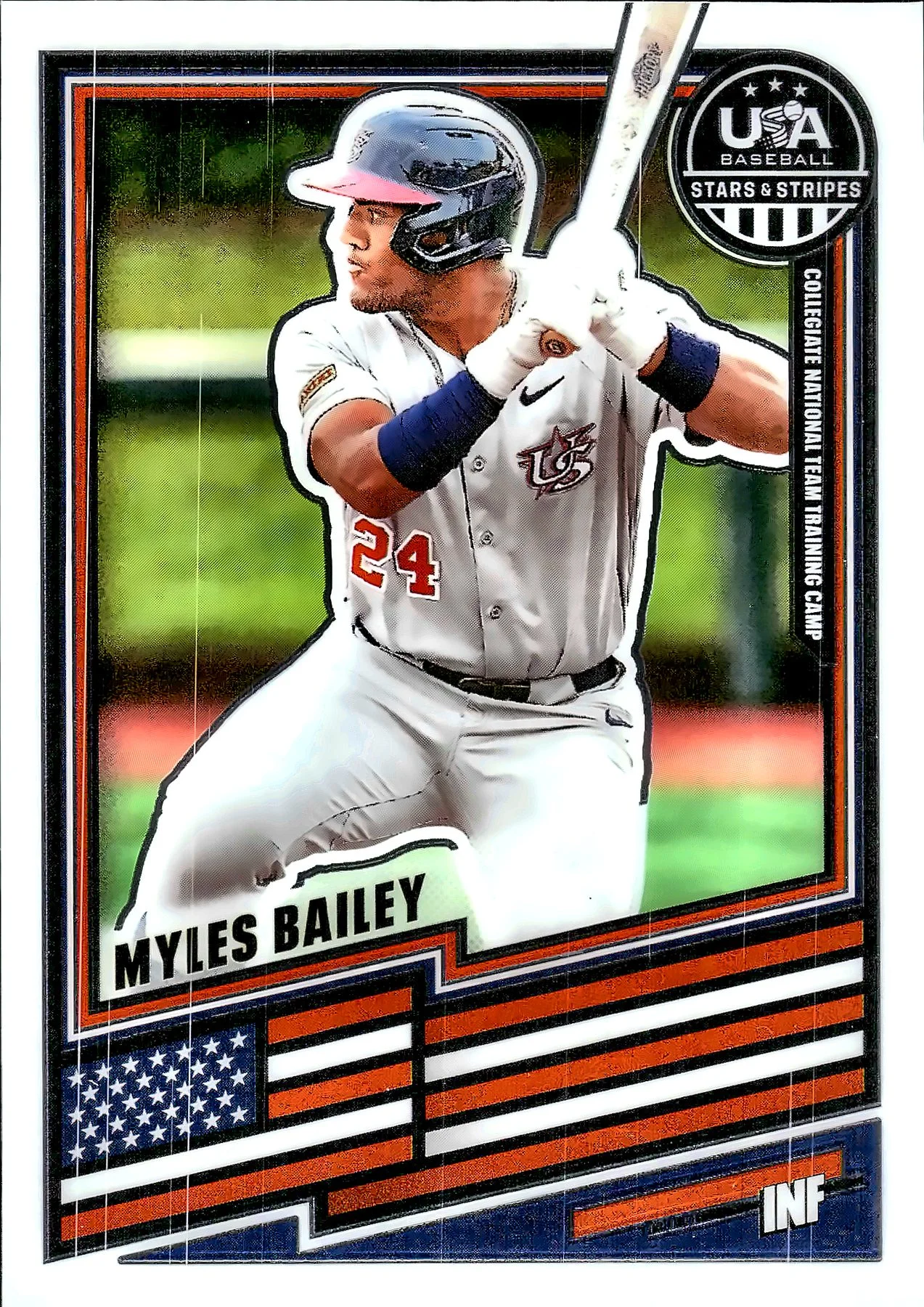 Myles Bailey #160 2026 USA Baseball Stars & Stripes baseball card - Front