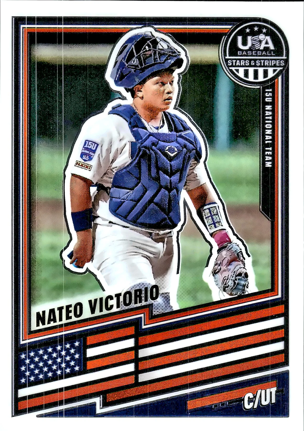 Nateo Victorio #33 2026 USA Baseball Stars & Stripes baseball card - Front
