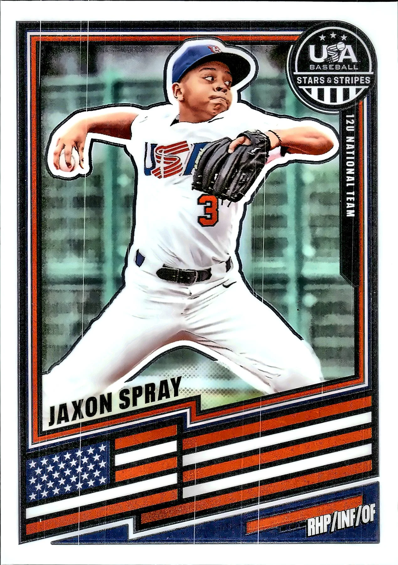 Jaxon Spray #101 2026 USA Baseball Stars & Stripes baseball card - Front
