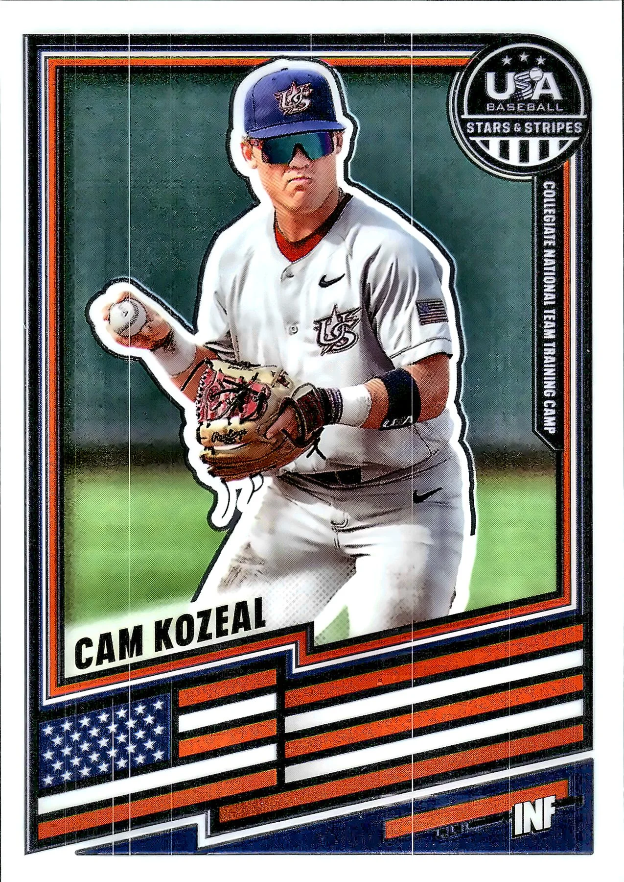 Cam Kozeal #75 2026 USA Baseball Stars & Stripes baseball card - Front