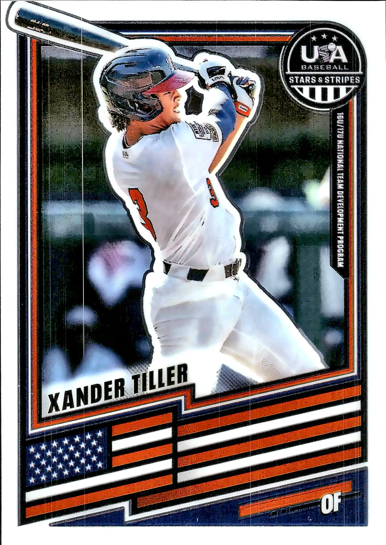 Xander Tiller #151 2026 USA Baseball Stars & Stripes baseball card - Front