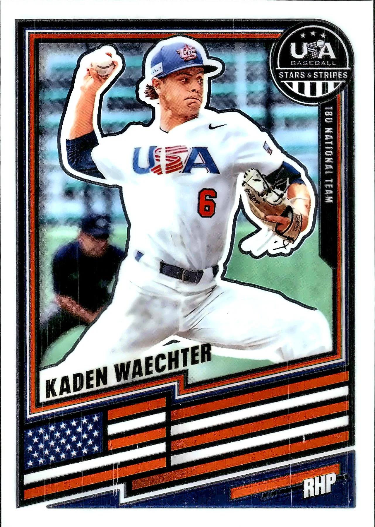 Kaden Waechter #192 2026 USA Baseball Stars & Stripes baseball card - Front