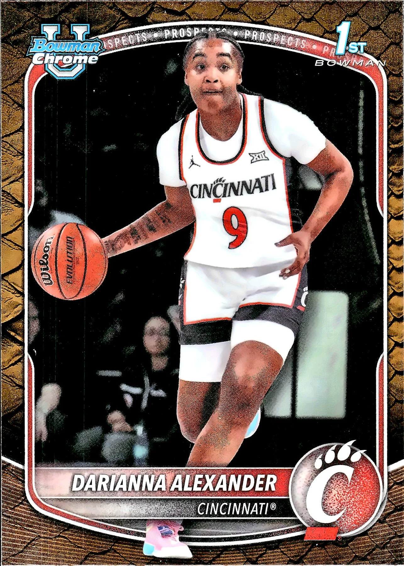 Darianna Alexander #BCP-69 Reptilian Refractor 2026 Bowman Basketball basketball card - Front
