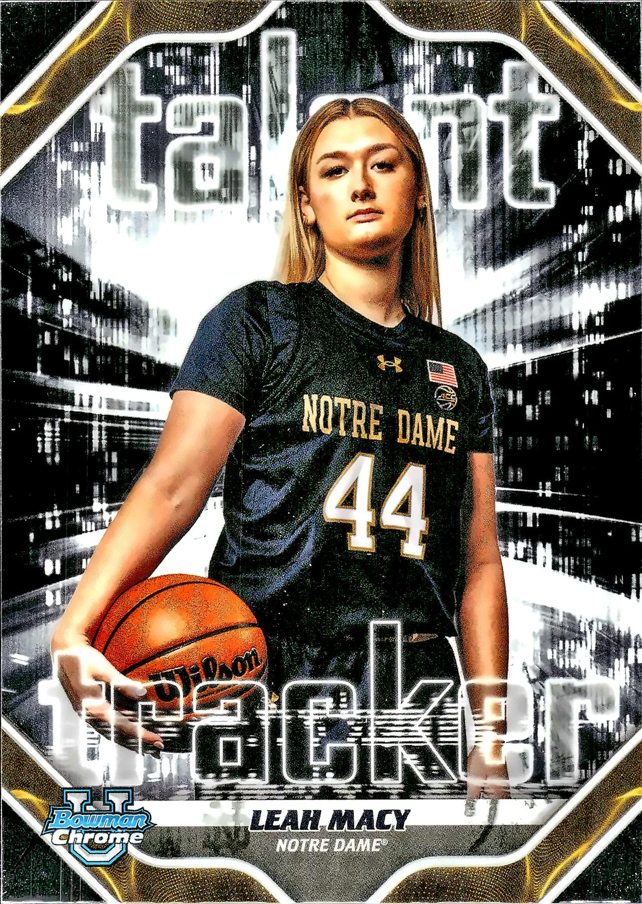 Leah Macy #TT-18 Talent Tracker 2026 Bowman Basketball basketball card - Front