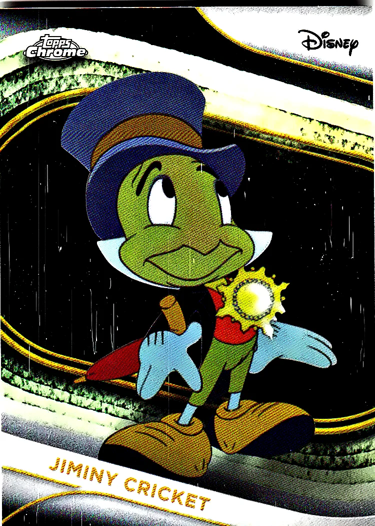 Jiminy Cricket #86 2025 Disney Chrome trading card - Front