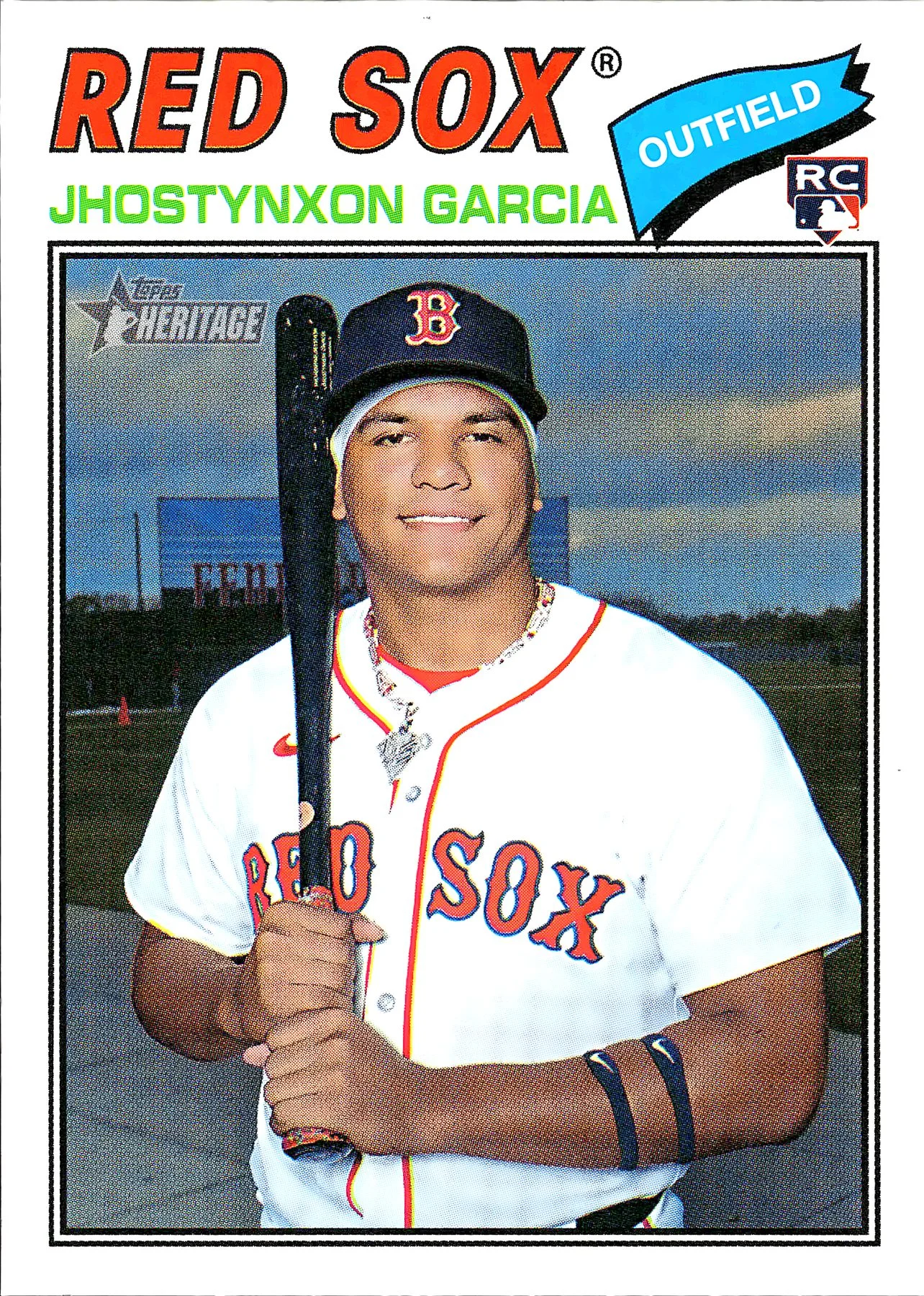 Jhostynxon Garcia #112 Rookie Card 2025 Heritage Baseball baseball rookie card - Front