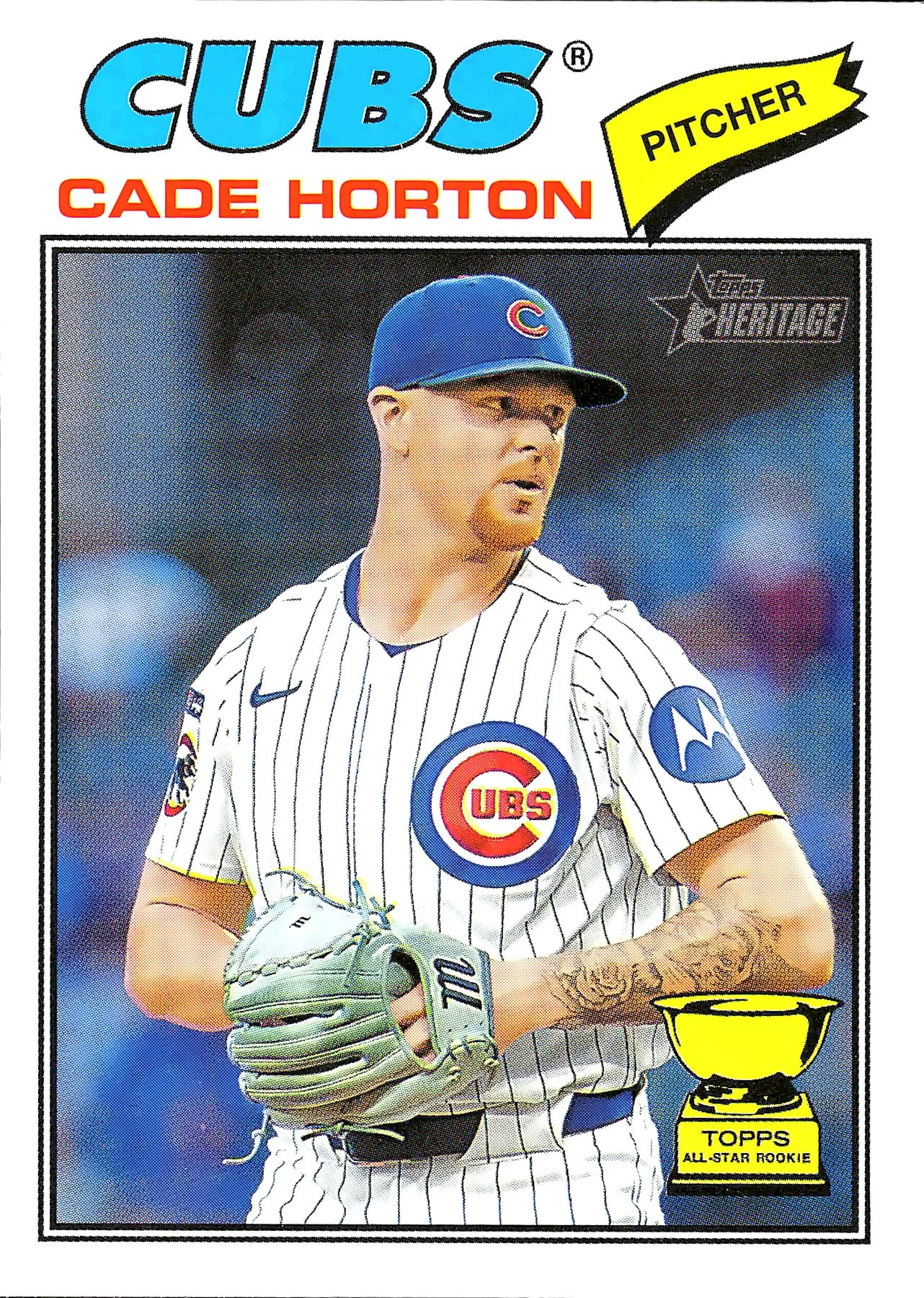 Cade Horton #396 Rookie Card 2025 Heritage Baseball baseball rookie card - Front