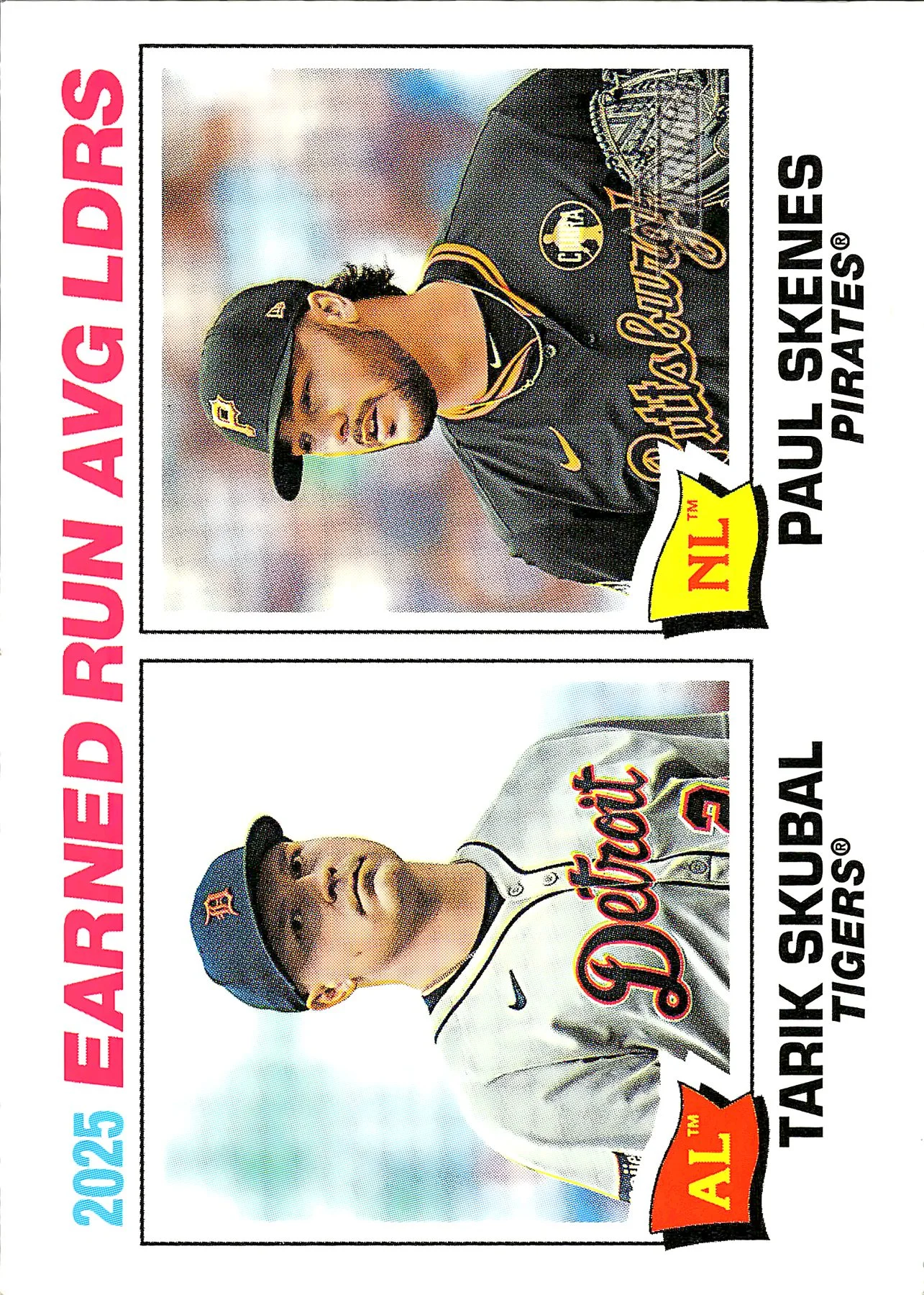 Paul Skenes / Tarik Skubal #7 2025 Heritage Baseball baseball card - Front