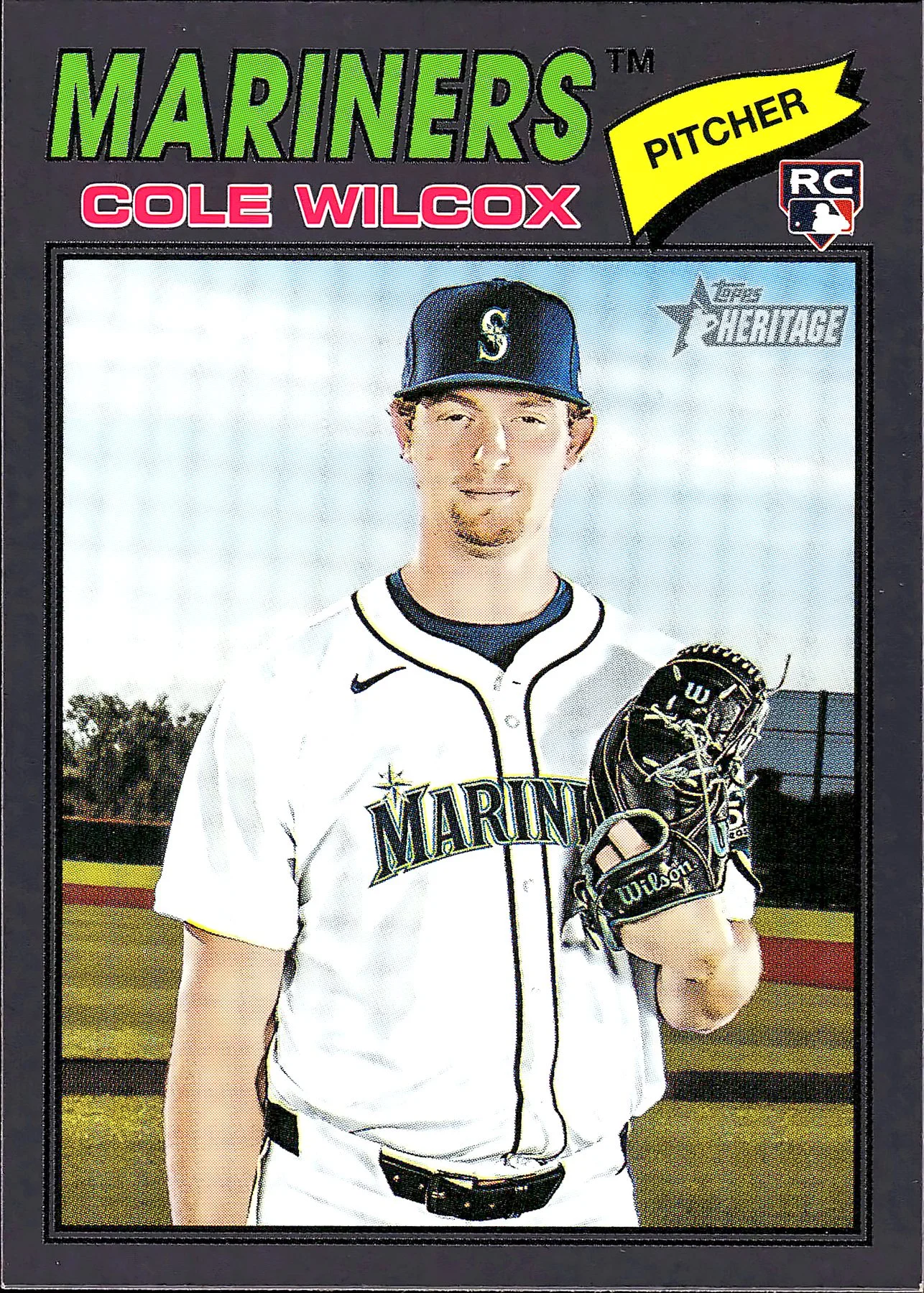 Cole Wilcox #155 Rookie Card 2025 Heritage Baseball baseball rookie card - Front