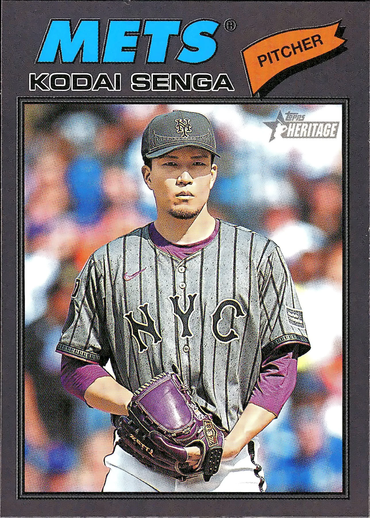Kodai Senga #317 2025 Heritage Baseball baseball card - Front