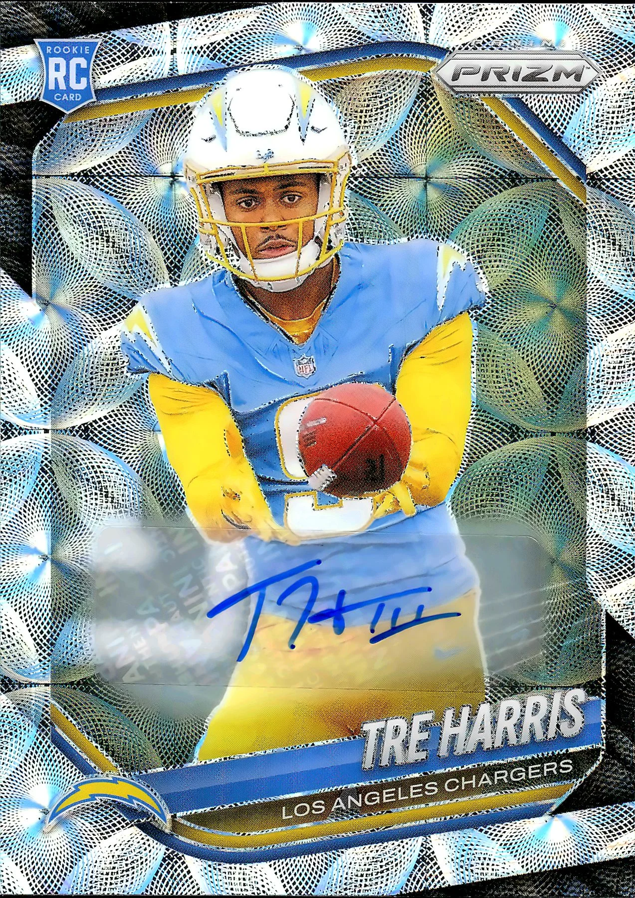 Tre Harris #371 Mojo /100 Rookie Card 2025 Panini Prizm Football football rookie card - Front